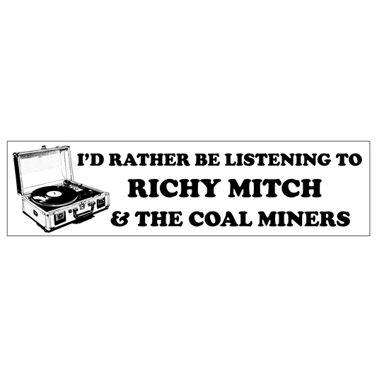 Rather Be Listening Bumper Sticker